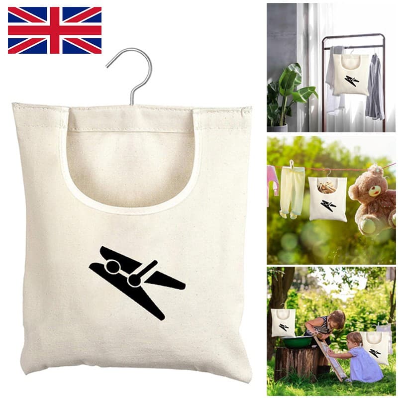 Effortless Laundry Days with Our Hanging Canvas Peg Bag - image 5