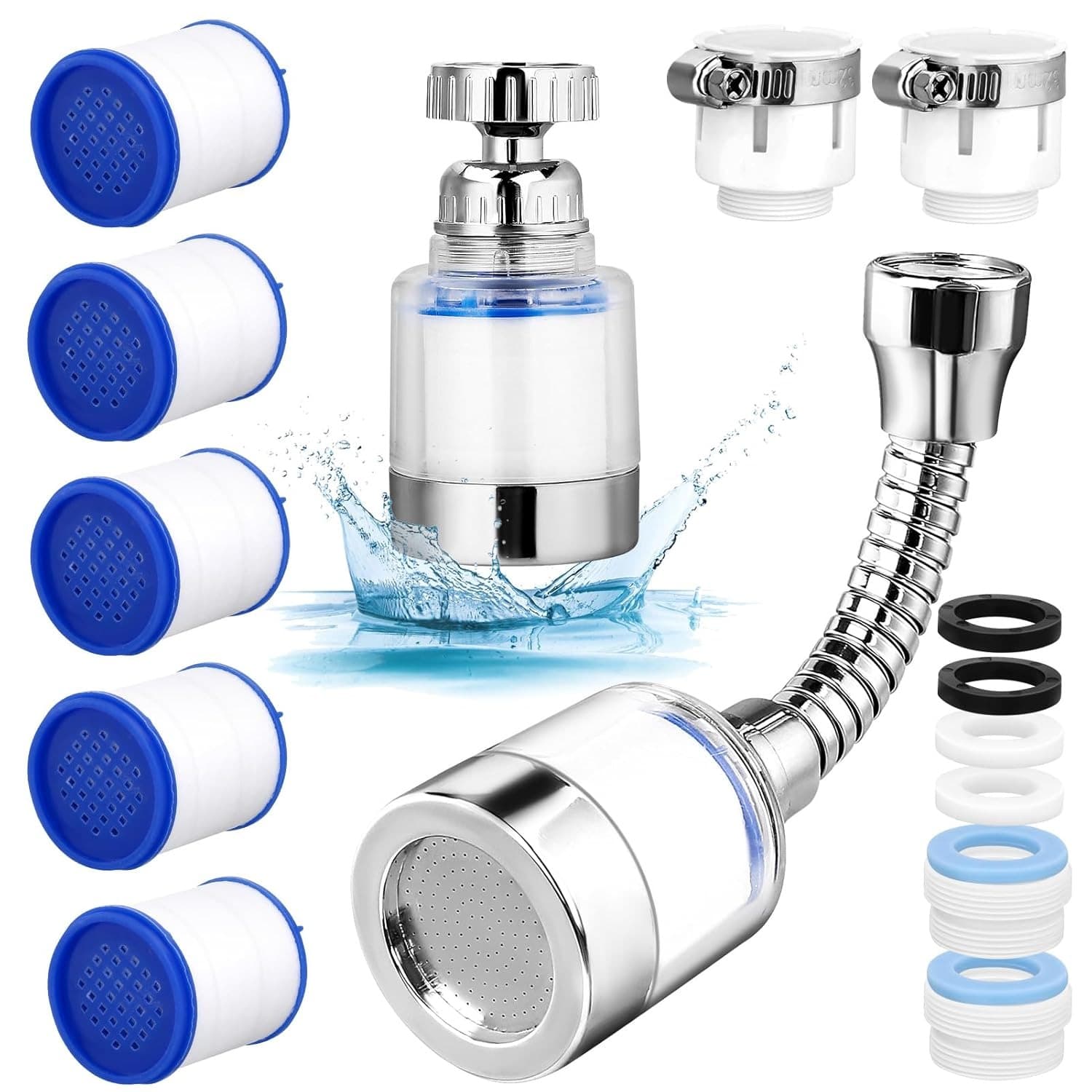 Two tap filters with 360° rotation and five replacement cartridges - image 15