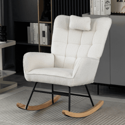 Discover Effortless Comfort in the Villalta Home White Rocking Chair - image 18