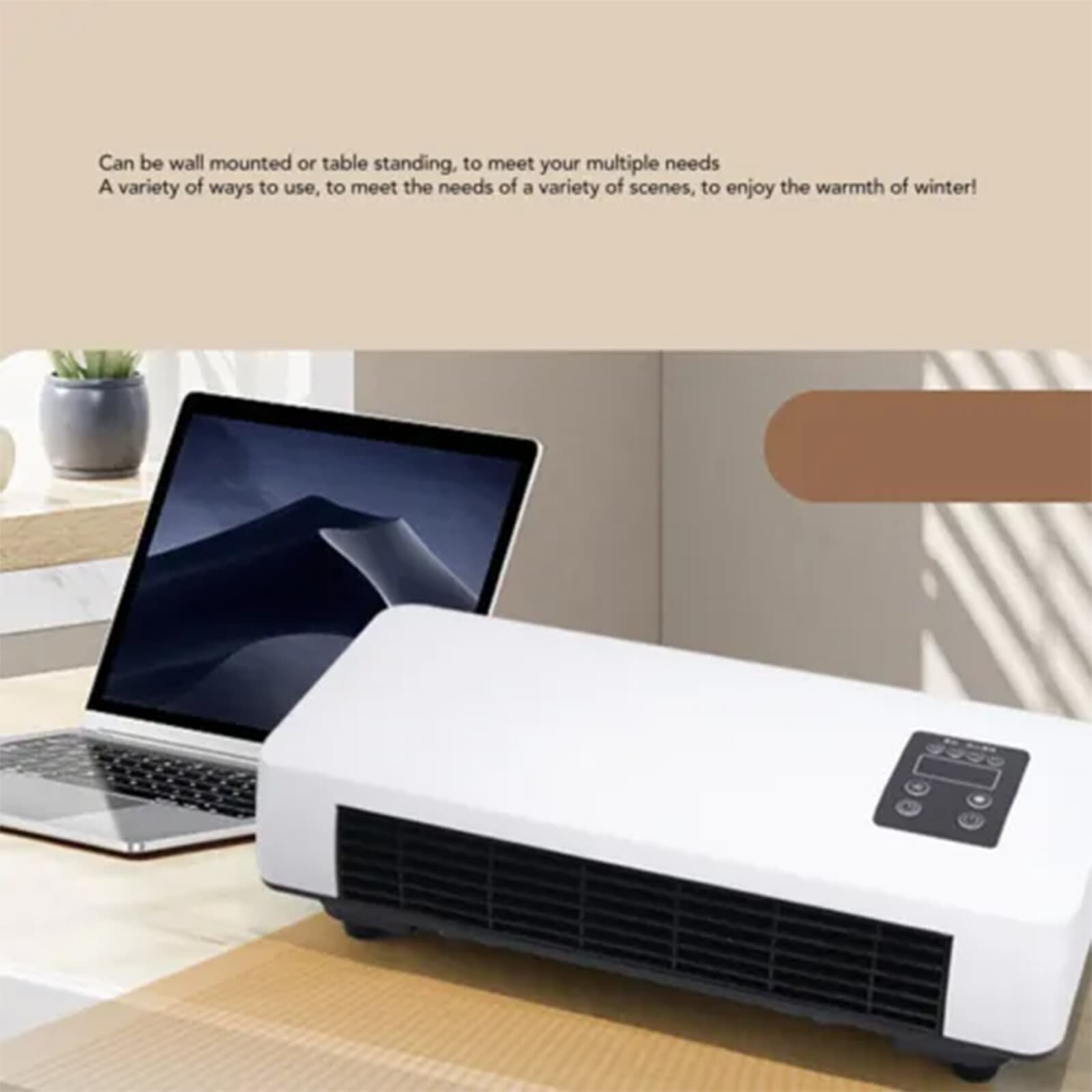 Elevate Your Space with this Wall Mounted Heater & Fan