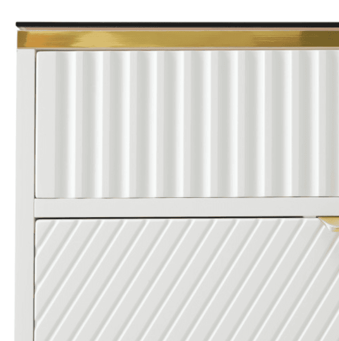 Contemporary White 6-Drawer Sideboard Cabinet - image 20