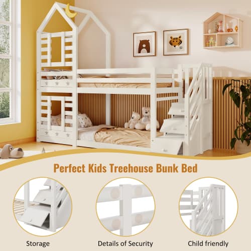 A Magical Cabin Bunk Bed with Clever Staircase Storage - image 8