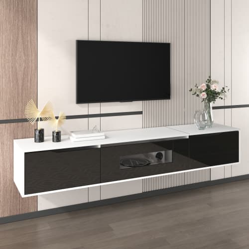 High Gloss TV Unit with Colour-Changing LED Lighting - image 10