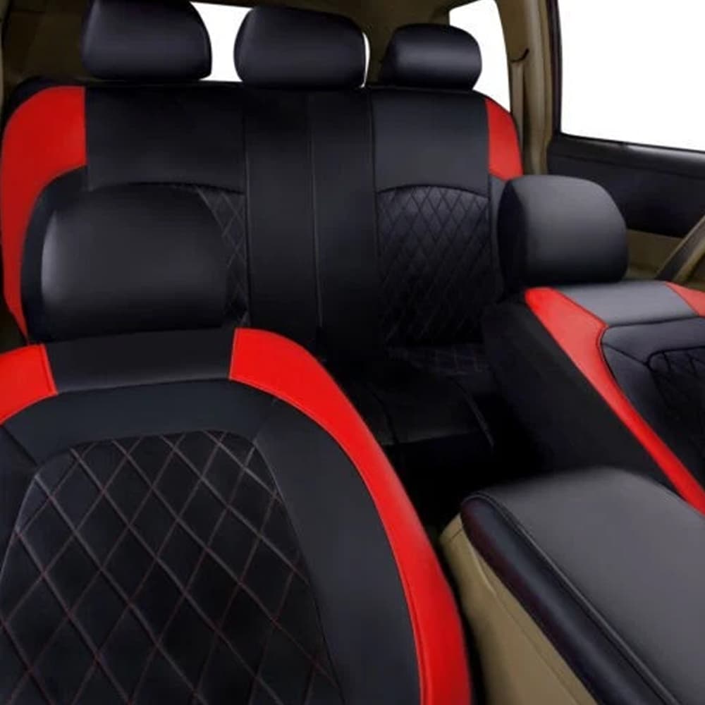 Full Set of Universal Car Seat Covers in Premium PU Leather - image 6