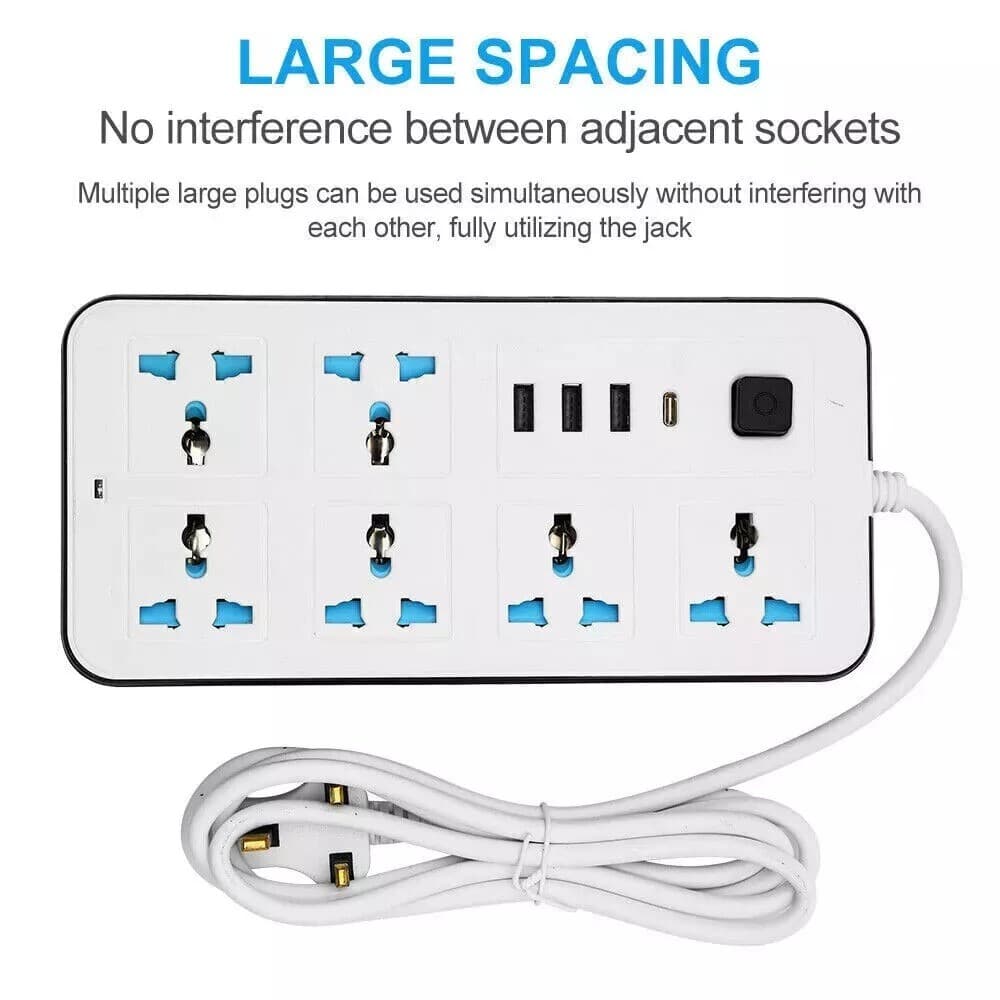 All-in-One Charging Hub with 6 Sockets and Smart USB-C - image 3