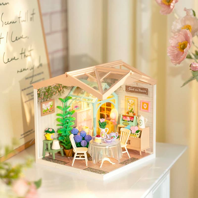 Build-Your-Own Miniature Tea Garden Kit with Lights - image 16