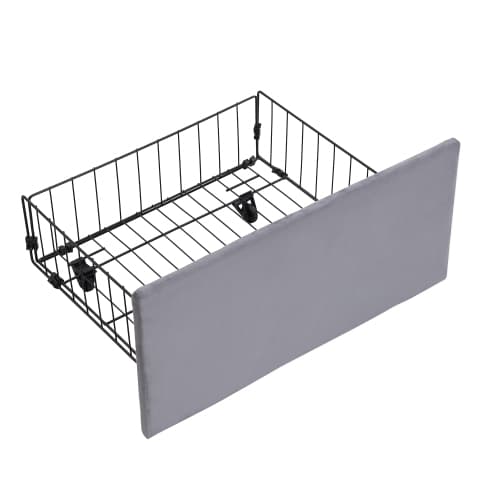 Double (4ft6) Upholstered Ottoman Bed with Hydraulic Storage and Drawers - image 6