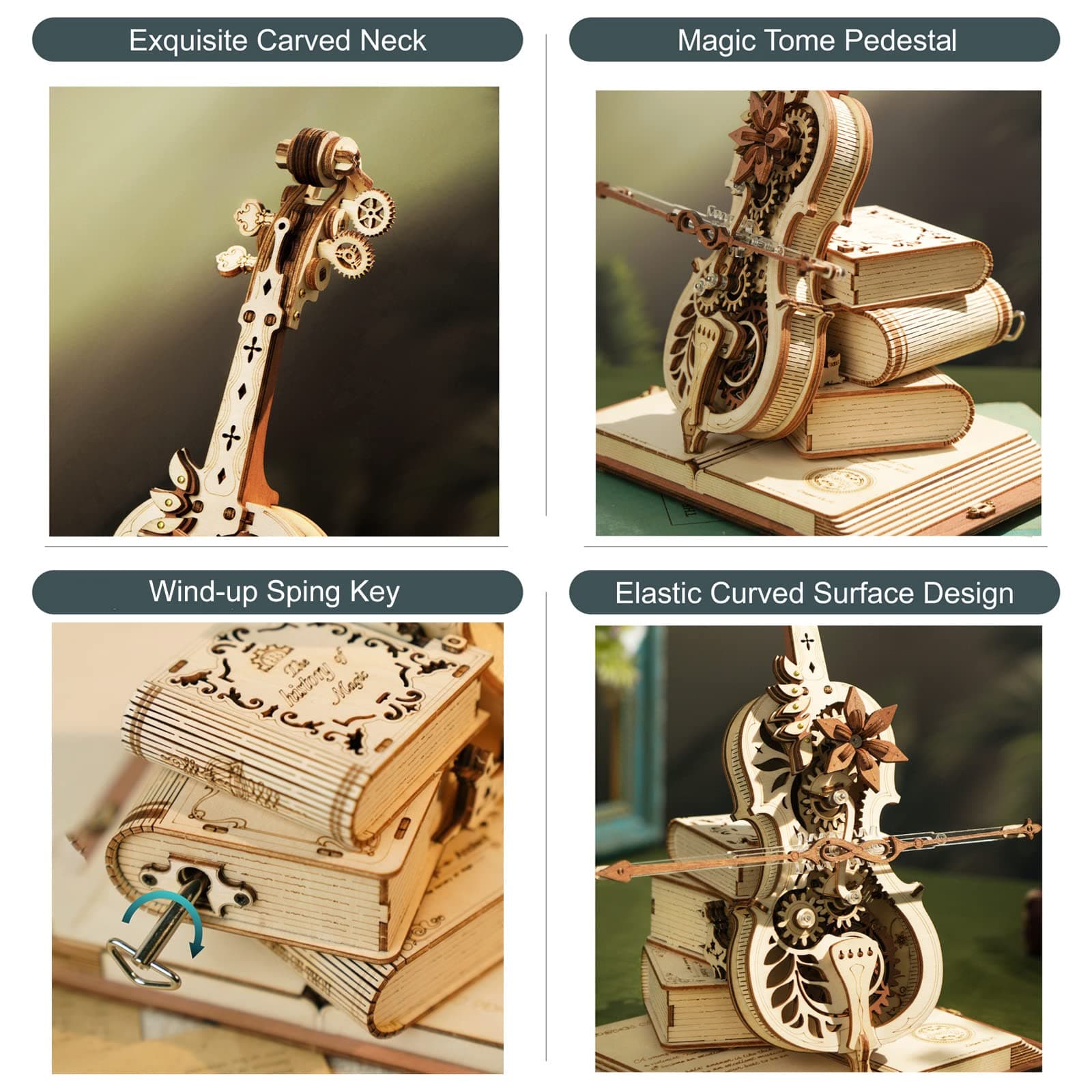 Magic Cello Mechanical 3D Puzzle & Music Box - image 3
