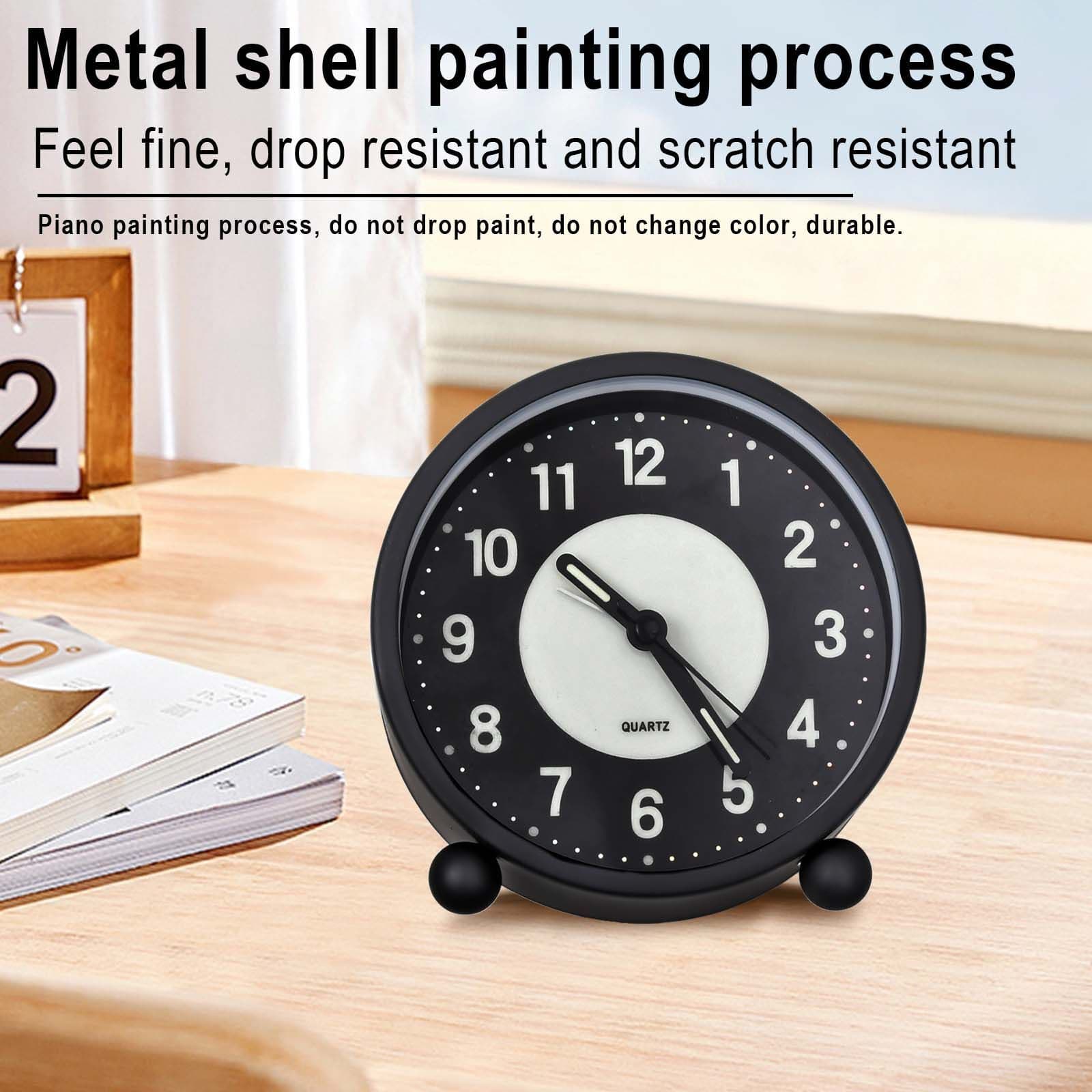 Non-Ticking Bedside Alarm Clock with Glow-in-the-Dark Dial - image 24