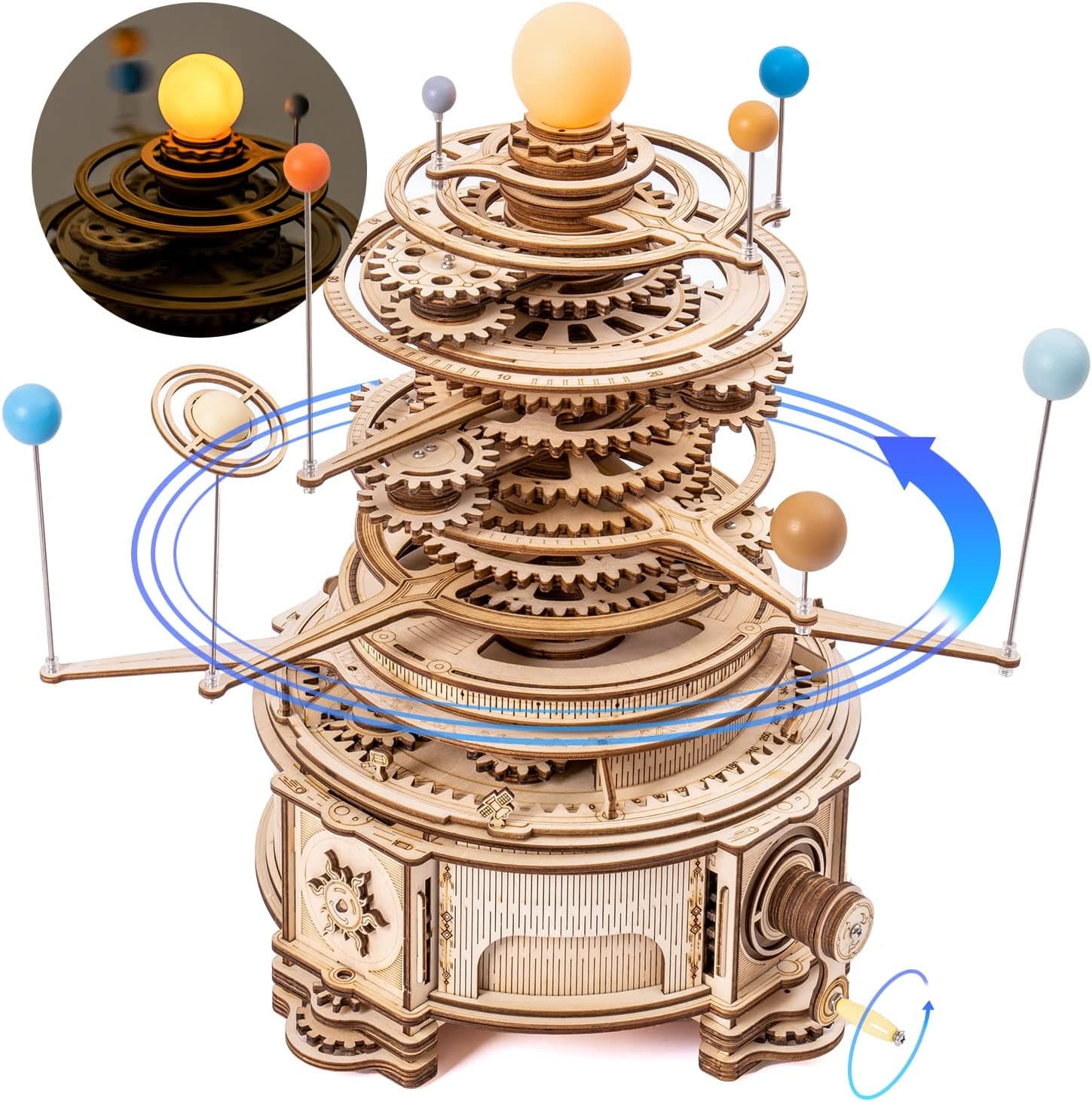 Discover the ROKR Mechanical Orrery 3D Wooden Puzzle - image 14