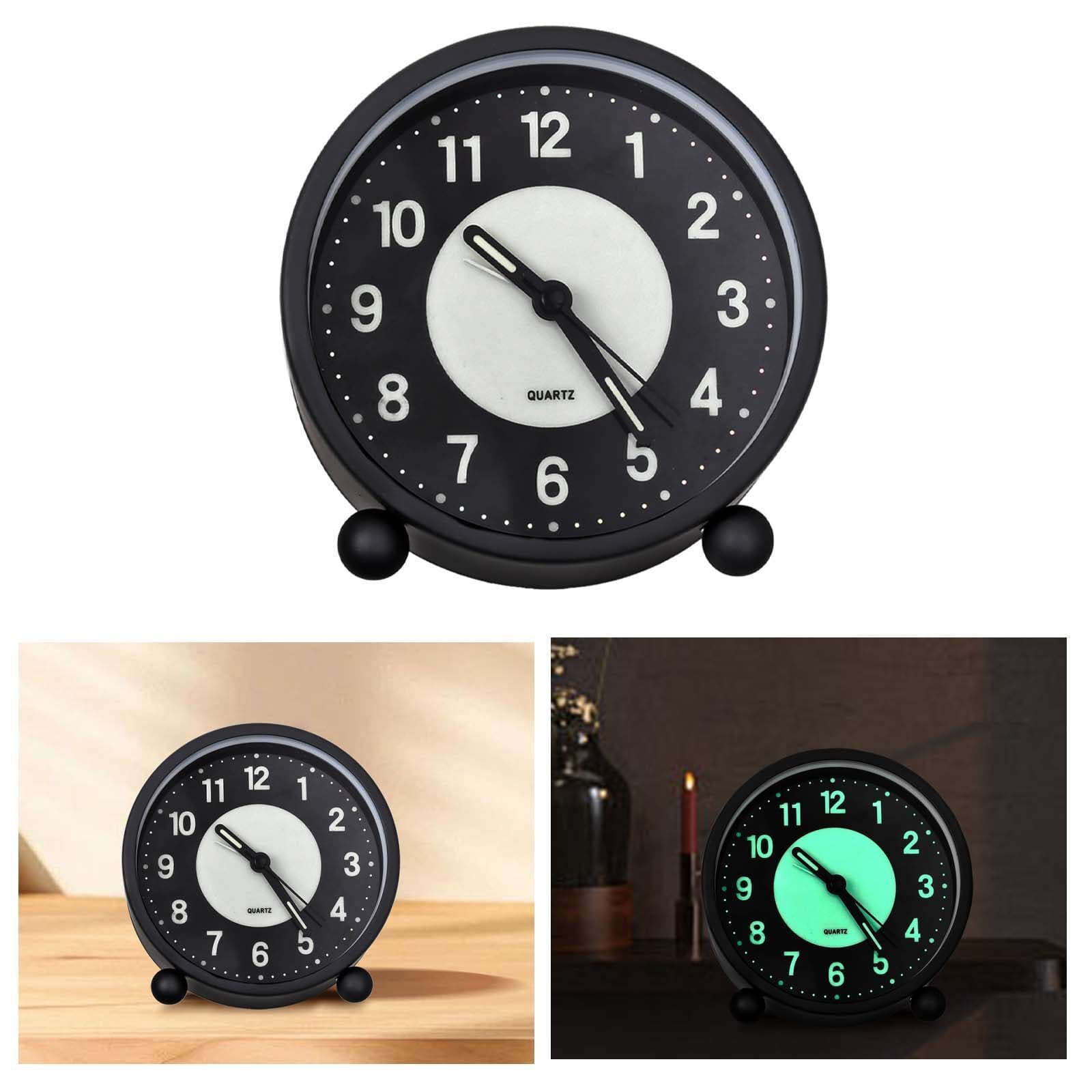 Non-Ticking Bedside Alarm Clock with Glow-in-the-Dark Dial - image 13