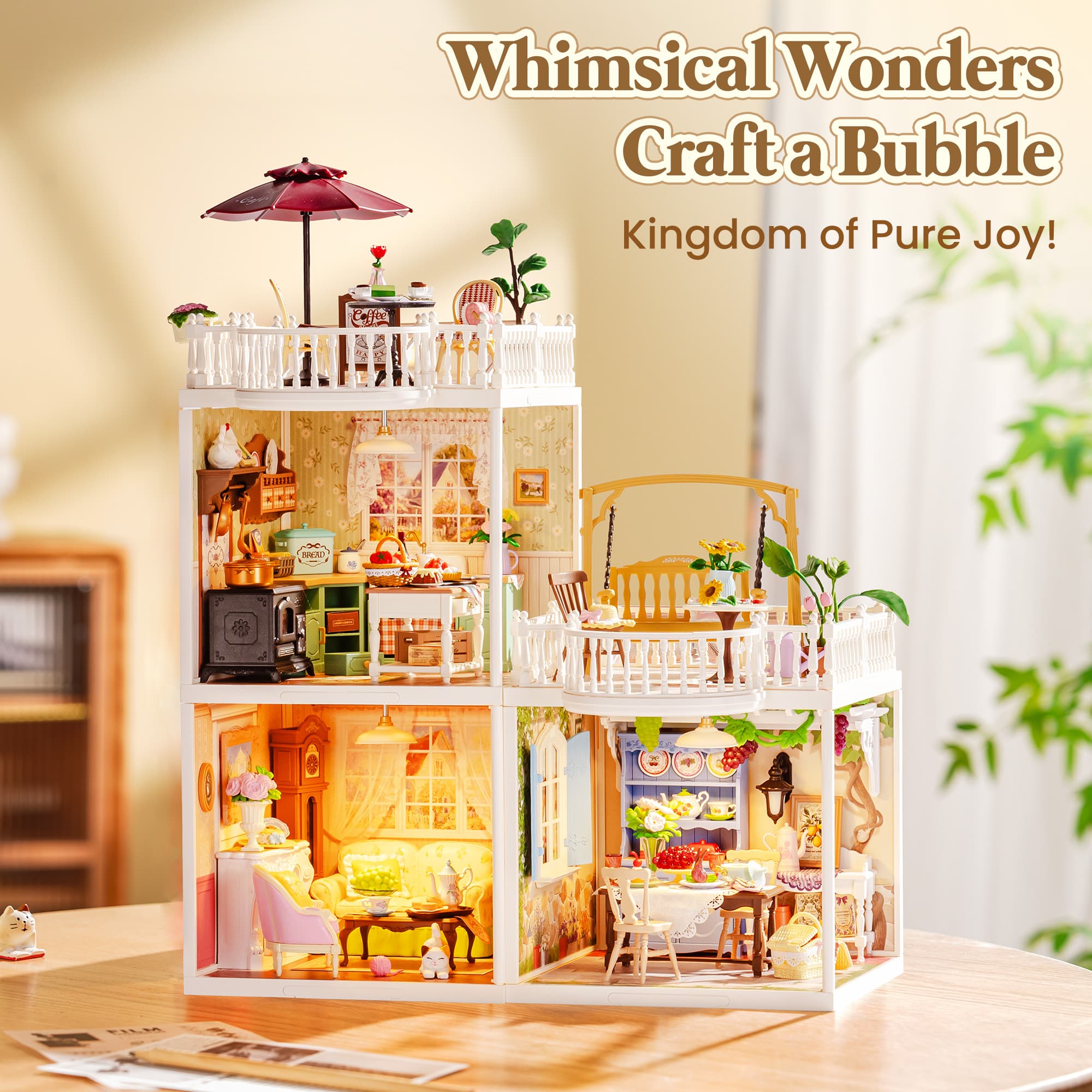 Transform Your Space with the Rolife Miniature Tea Room - image 24