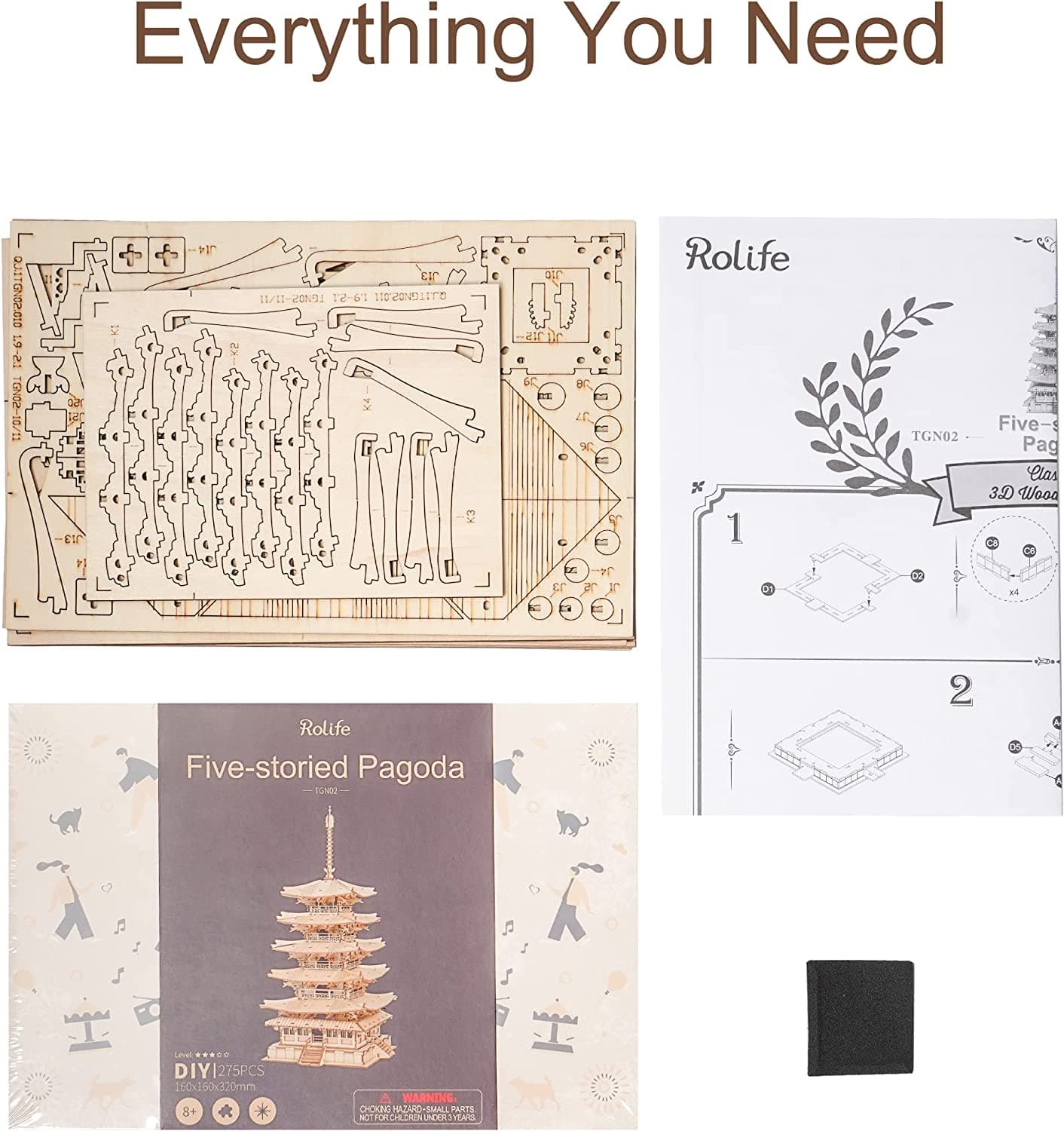 Mechanical Tower Woodcraft Construction Kit - image 8