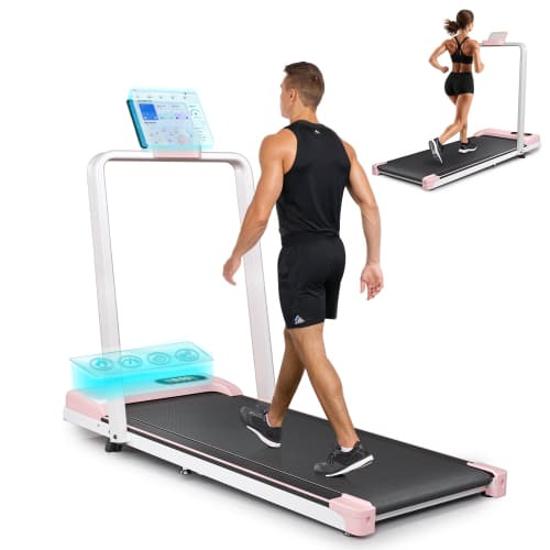 Compact Folding Treadmill with Adjustable Incline & Handrail - image 17