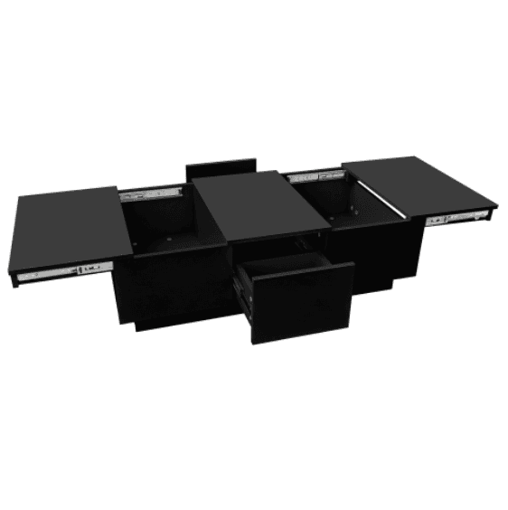 White High Gloss Coffee Table with Hidden Storage - image 30