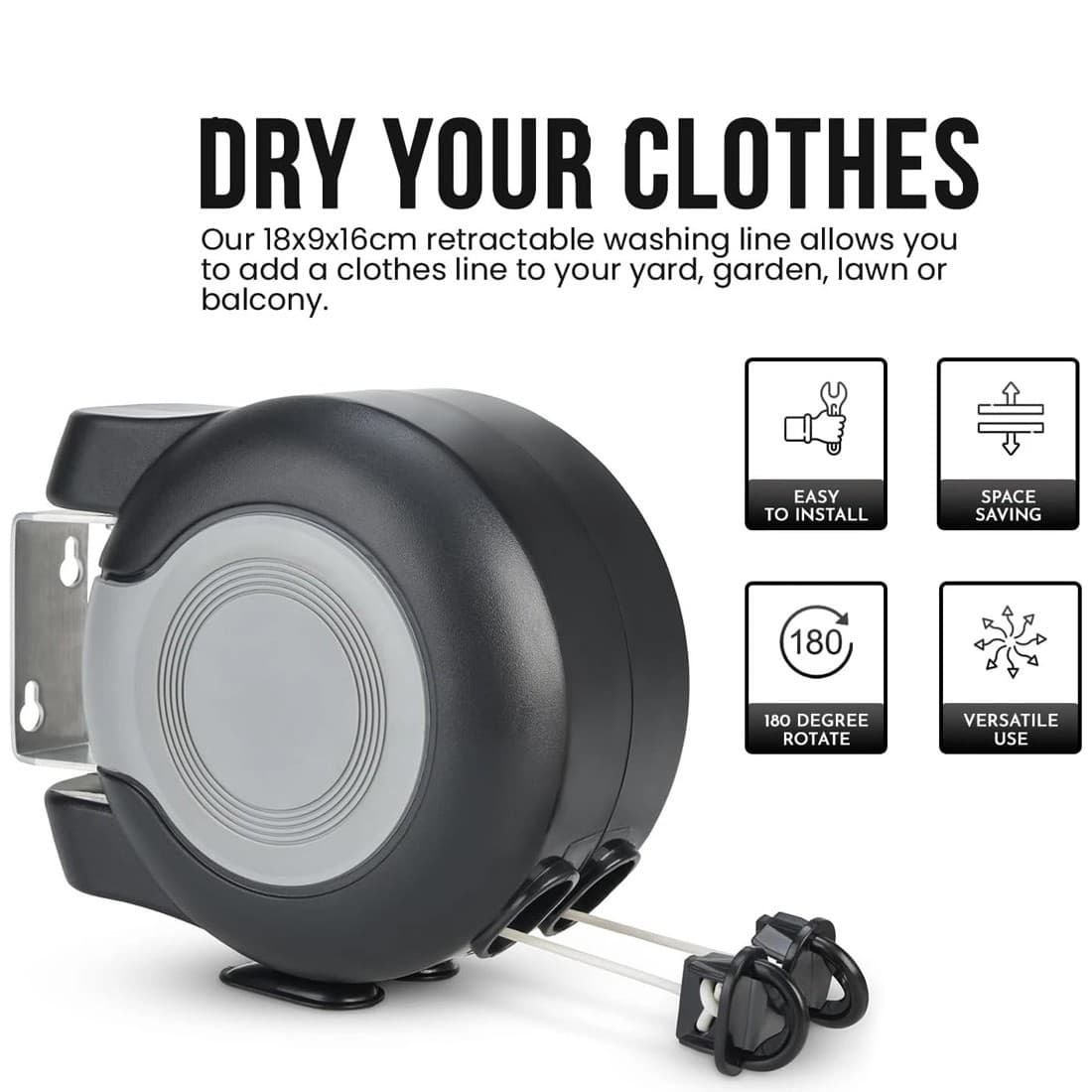 Effortless Drying with the 30m Double Retractable Washing Line - image 1