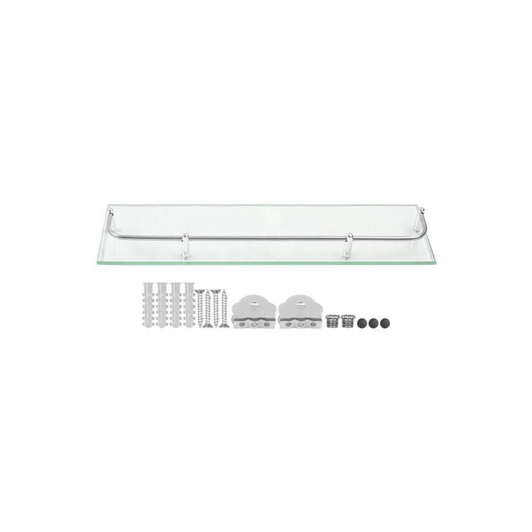 Wall-Mounted Glass Bathroom Shelf & Caddy - image 7