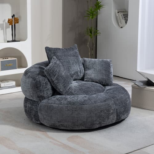 Unwind in Ultimate Comfort with Our High-Back Chenille Bean Bag - image 38