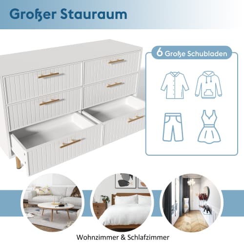 Discover Effortless Style with a Ribbed 6-Drawer Sideboard - image 14