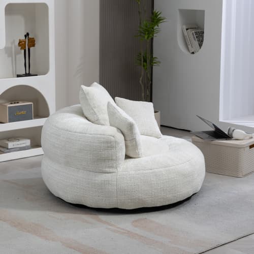Unwind in Ultimate Comfort with Our High-Back Chenille Bean Bag - image 26