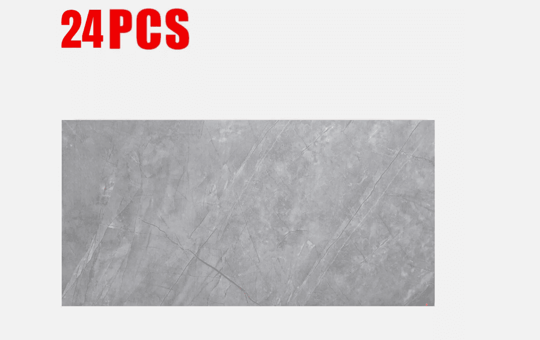 Peel-and-Stick Grey Marble Tile Stickers for Kitchen & Bathroom