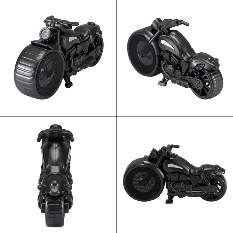 Vintage Motorcycle Bluetooth Speaker with LED & FM Radio - image 16