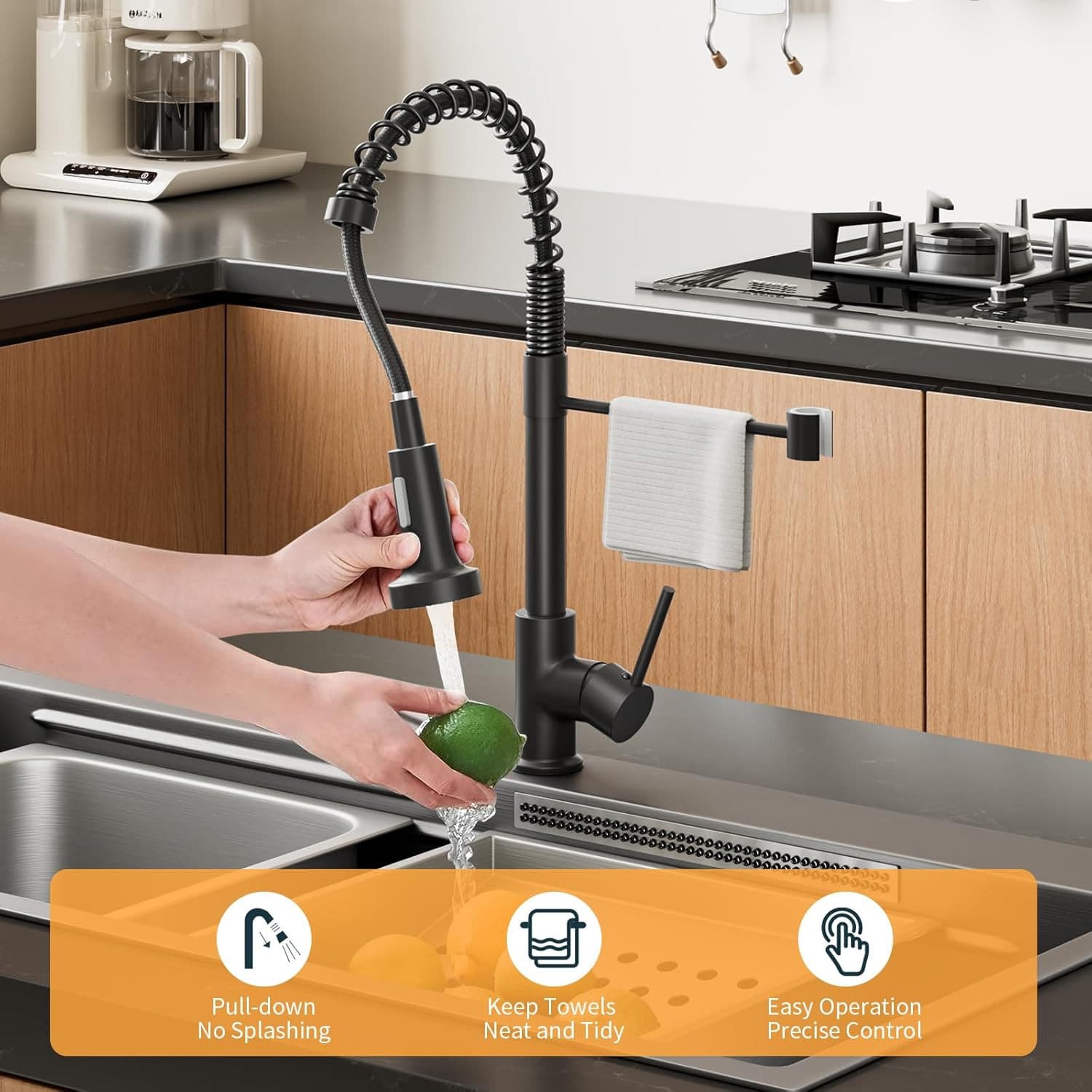 Transform Your Kitchen With This Matt Black Pull Out Tap - image 9