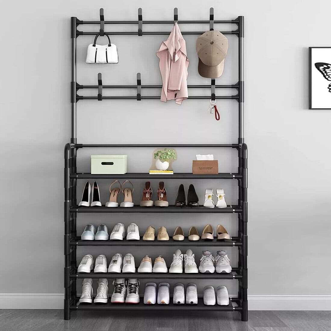 Transform Your Hallway with this 3-in-1 Coat & Shoe Stand