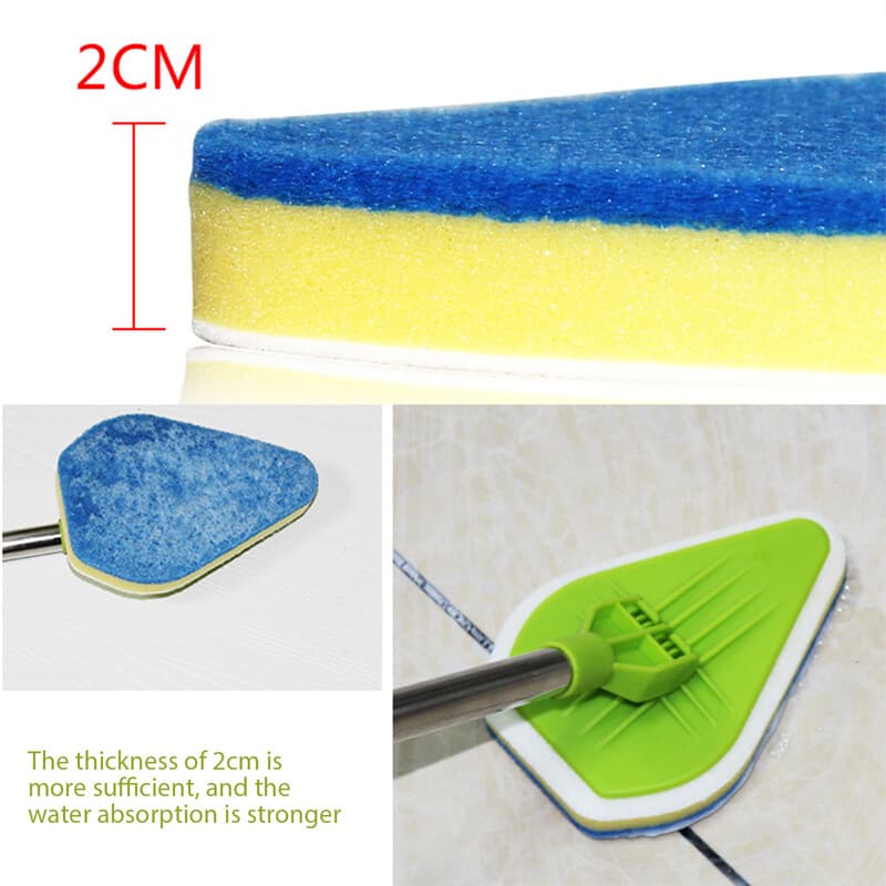 3-in-1 Telescopic Bathroom Cleaning Brush with Interchangeable Heads - image 11