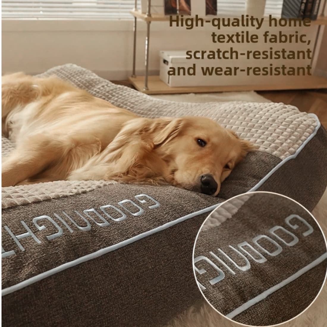 Premium Light Brown Dog Sofa Bed for Ultimate Comfort - image 10