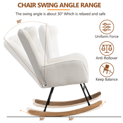 Discover Effortless Comfort in the Villalta Home White Rocking Chair - image 19