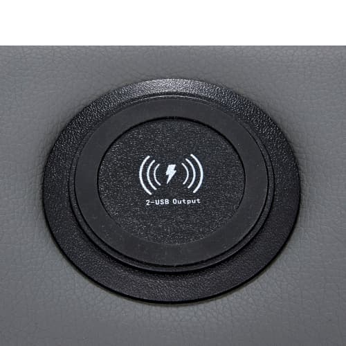 Modern Grey Upholstered King Size Ottoman Bed with LED & USB - image 10