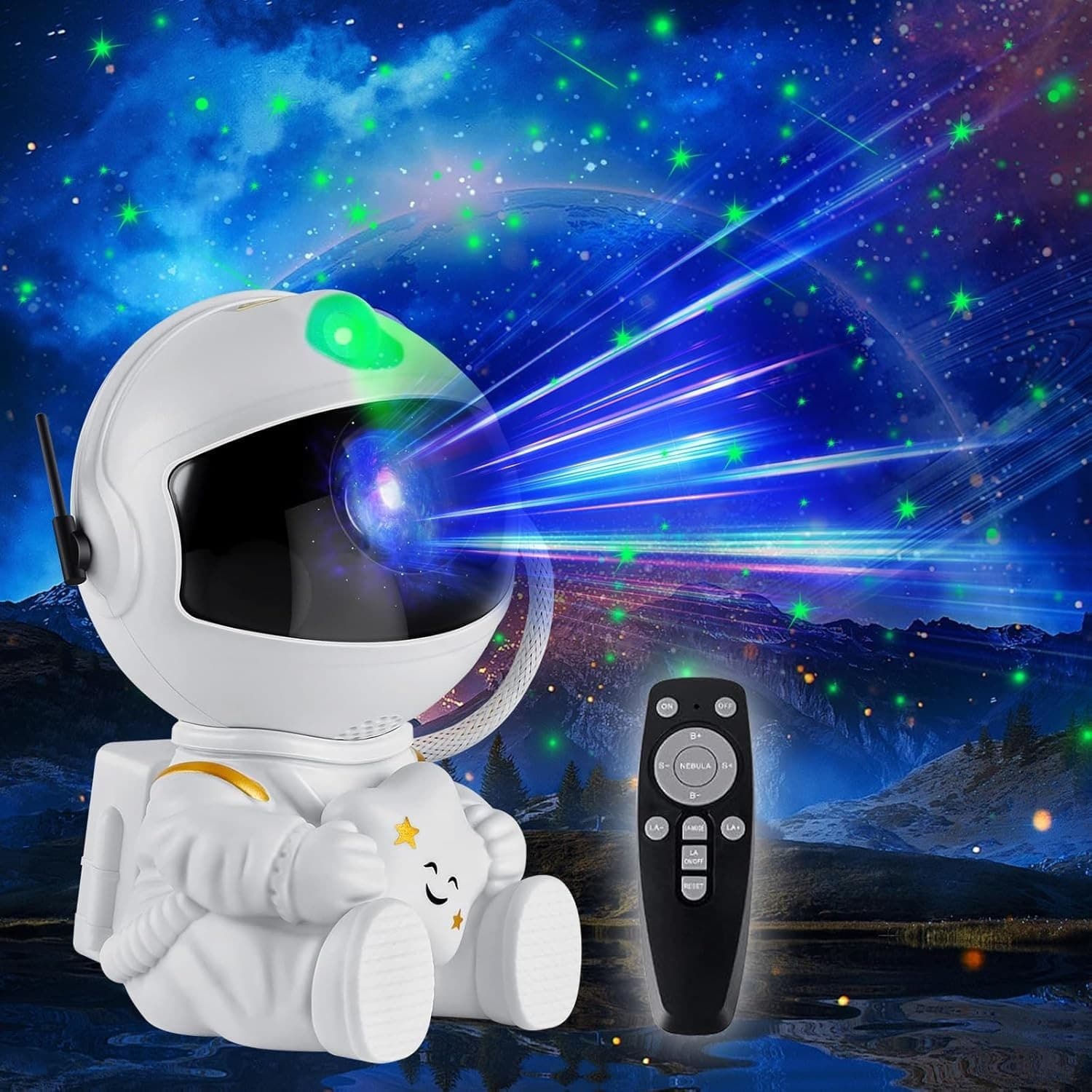 Astronaut Star Projector with Colour Night Sky and Remote Control - Default