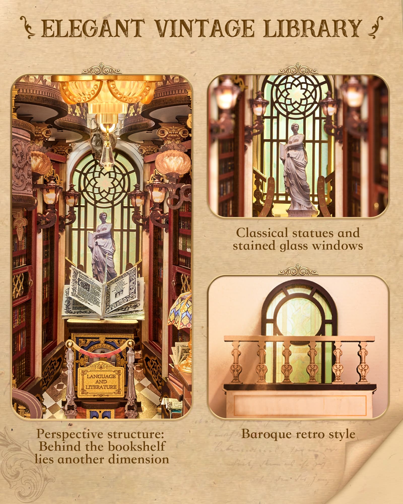 Transform Your Bookshelf with the Library of Wonders Book Nook - image 1