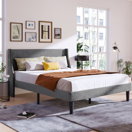 Transform Your Bedroom with this Dark Green Velvet Double Bed - image 5