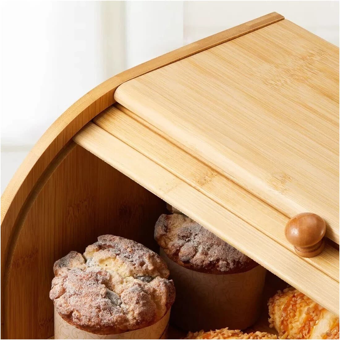 Effortless Kitchen Organisation with the 2-Tier Bamboo Bread Bin - image 8