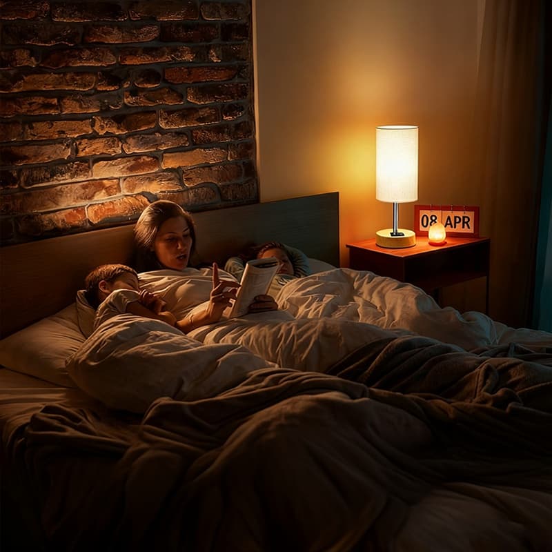 Effortless Lighting: 3-Way Dimmable Bedside Lamp with USB - image 5