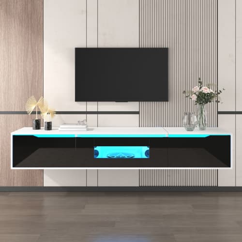 High Gloss TV Unit with Colour-Changing LED Lighting - image 9