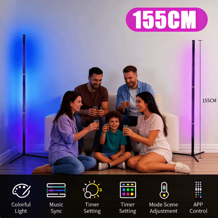 Transform Your Room With The Smart RGB LED Corner Lamp