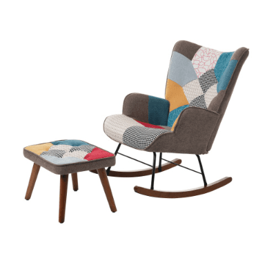Relax in Style with a Vibrant Patchwork Rocking Chair - image 4