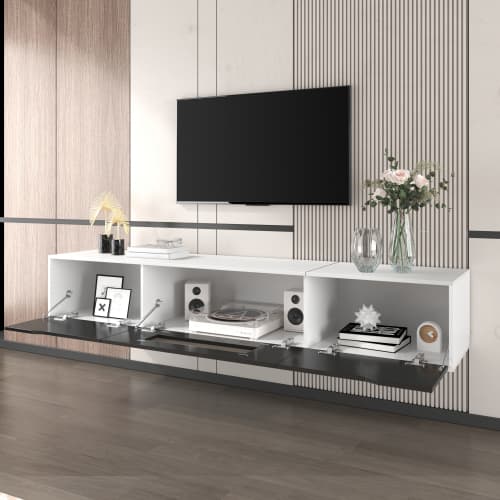 High Gloss TV Unit with Colour-Changing LED Lighting - image 4