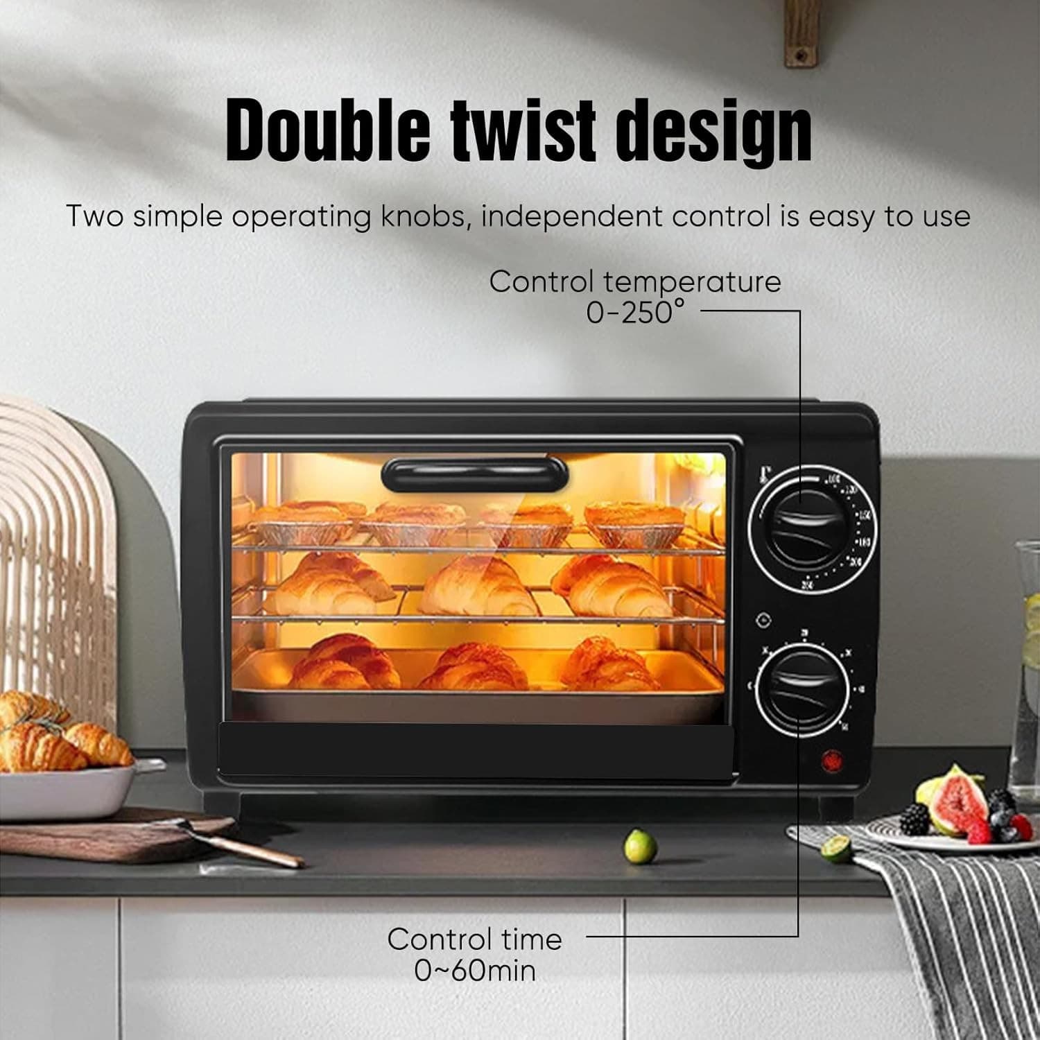 13L Electric Mini Oven for Effortless Countertop Cooking - image 7