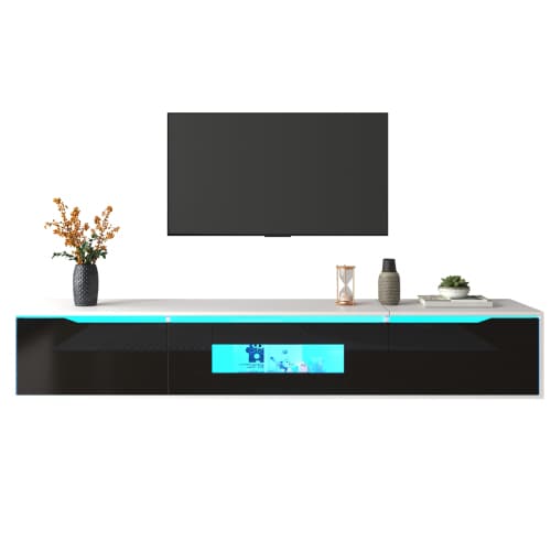 High Gloss TV Unit with Colour-Changing LED Lighting - image 20