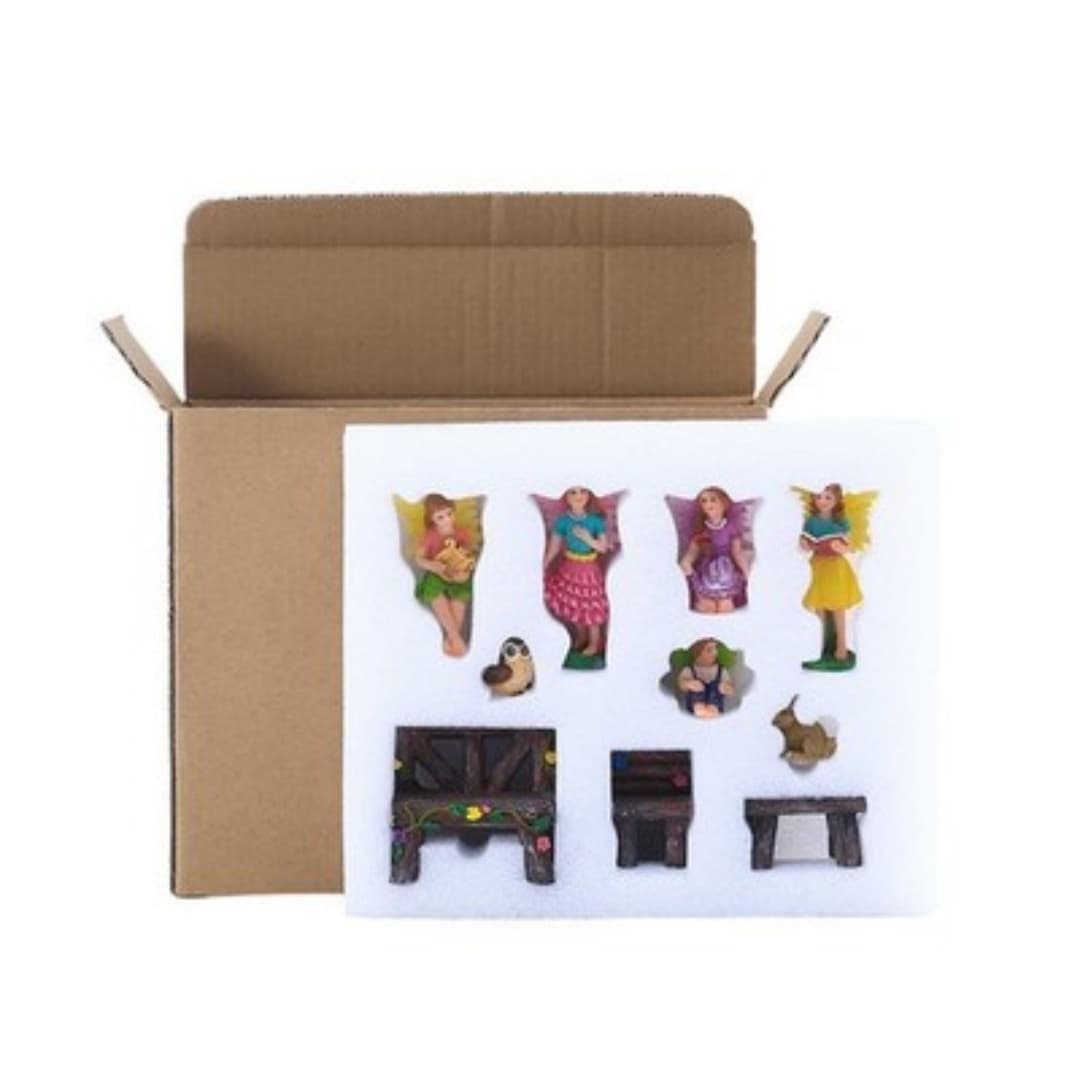 10-Piece Fairy Garden Miniature Set — Fairies, Animals and Furniture - image 13