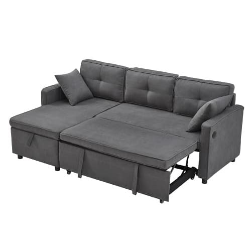 Effortless Comfort: Villalta Home Grey Corner Sofa Bed with Storage - image 3