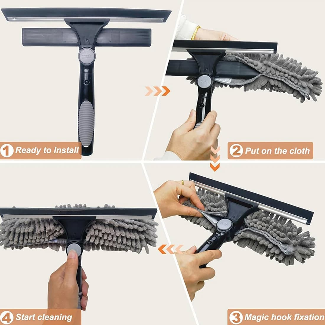 2-in-1 Telescopic Window Cleaning Kit (15ft/4.5m) - image 14