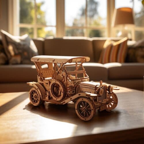 Grand Prix Racing Car 3D Wooden Puzzle Model Kit - image 3