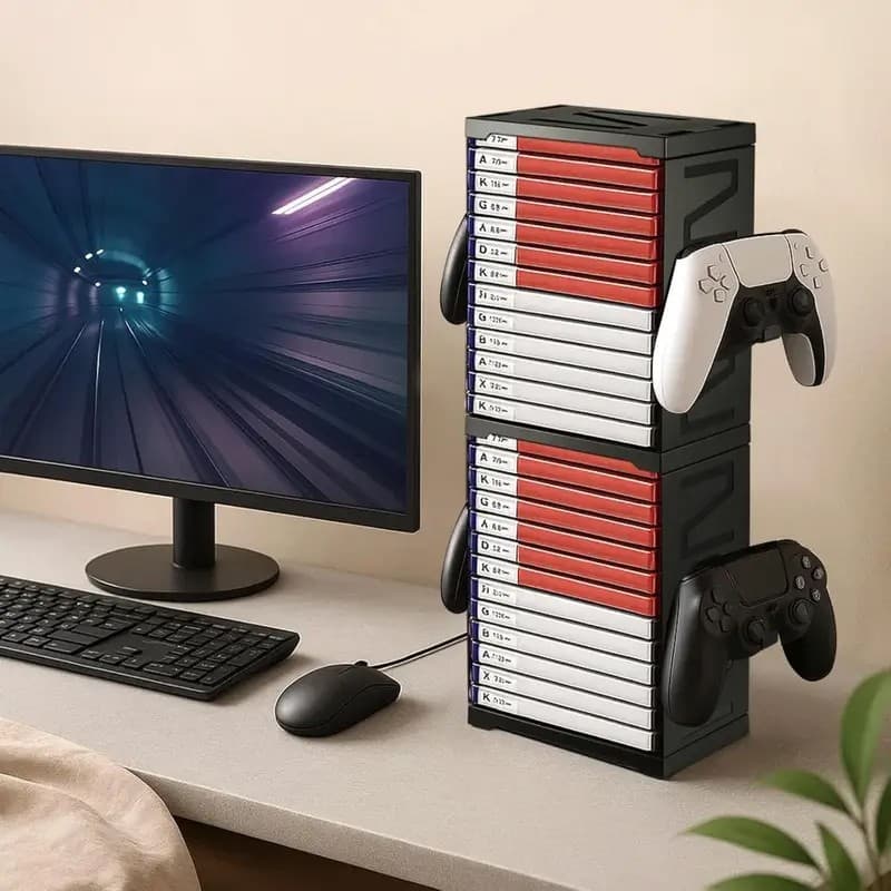 Organise Your Gaming Setup with this 24-Disc Storage Tower - image 6