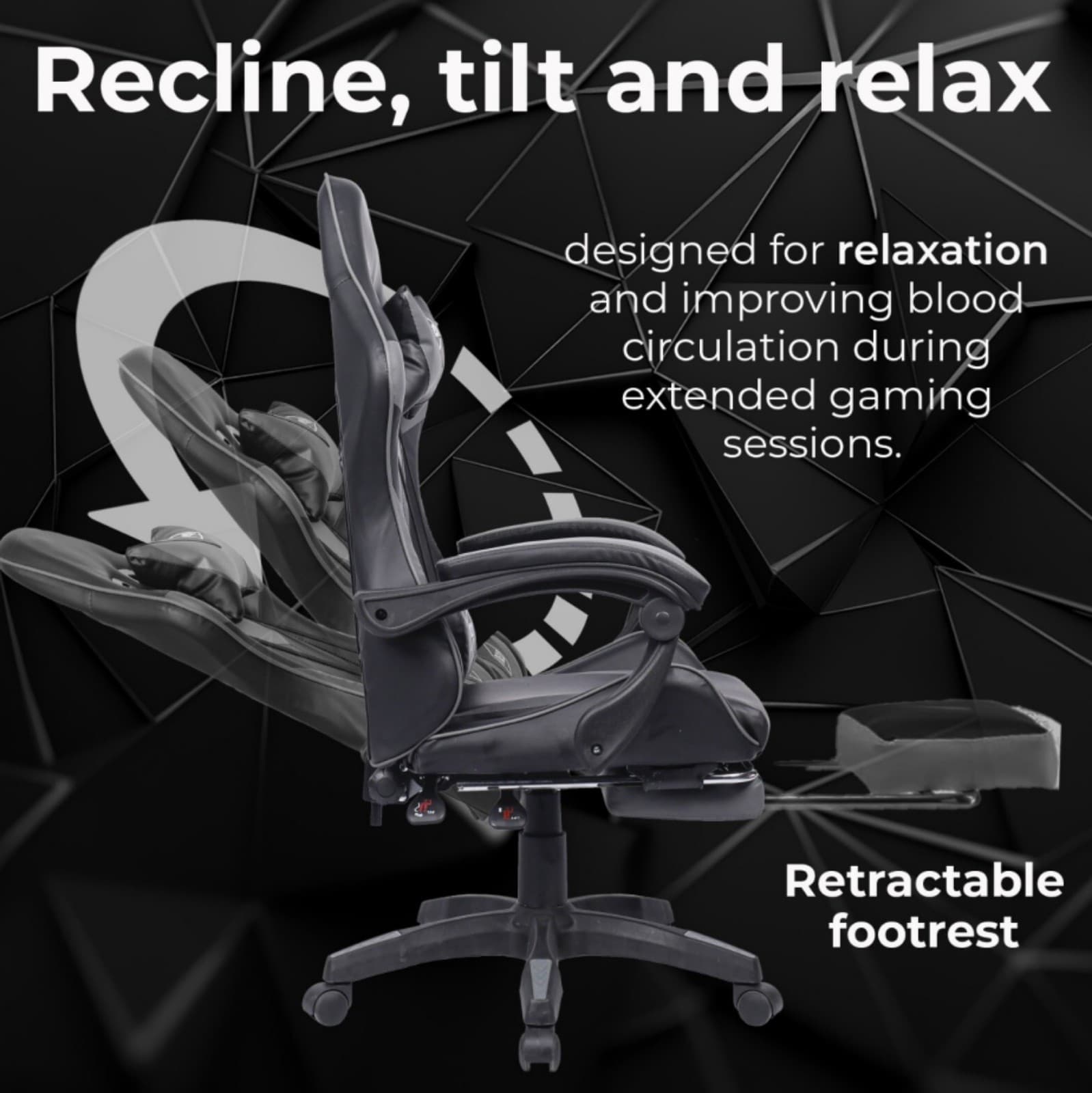 Premium Reclining Gaming Chair for Effortless Comfort - image 11