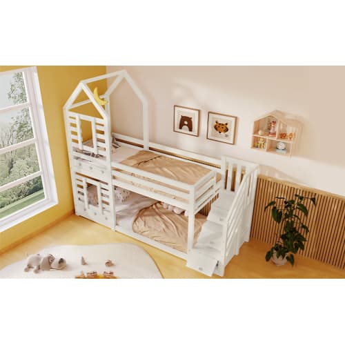 A Magical Cabin Bunk Bed with Clever Staircase Storage - image 4